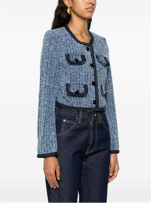 Cropped denim jacket SELF PORTRAIT | PF24826JBLUE